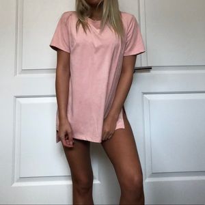 Pink Suede Tee